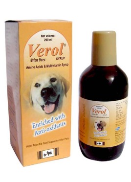 Cadila Verol Syrup 200ml Feeding Supplement For Dog